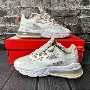 Nike Air Max 270 React Hyper Crimson Teal Tint White US Womens Size 7 CJ0620-100